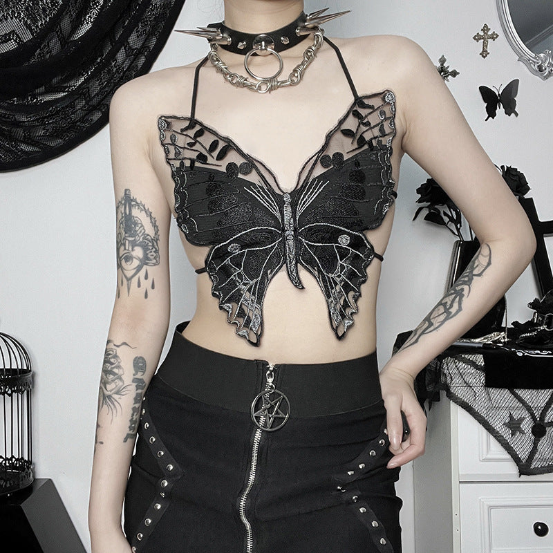 New Summer Womens Butterfly Lace Camisole
