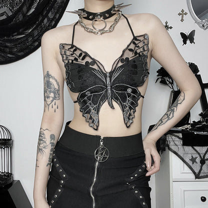 New Summer Womens Butterfly Lace Camisole