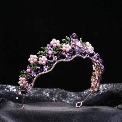 Alloy Crystal Flowers Wedding Bridal Hair Ornaments