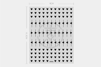 Frosted Thin Transparent Adhesive Nail Sticker