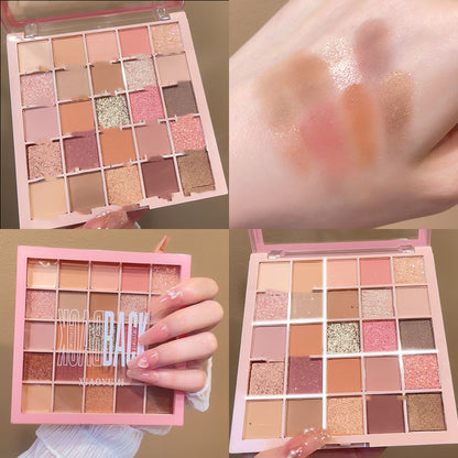 25 Colors Eye Shadow Plate XIAOYUMI New Products Shimmer Matte Earth Color Series Factory Spot Goods Pingjie Eye Shadow