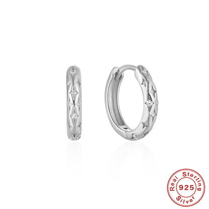 Sterling Silver 925 Ear Clip Jewelry For Women