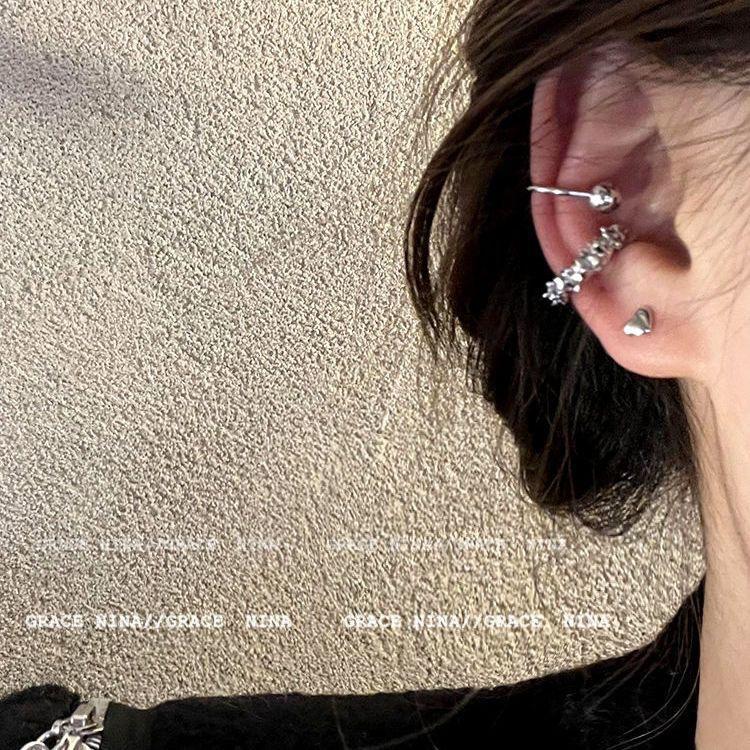 Ear Clip Irregular Frosty Style Earrings