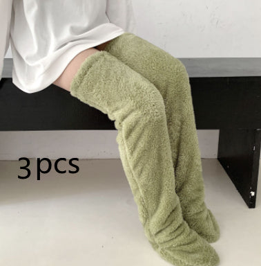 Winter Warm Cold Leg Knee Joint Cold-proof Stockings Home Floor Sleeping Socks