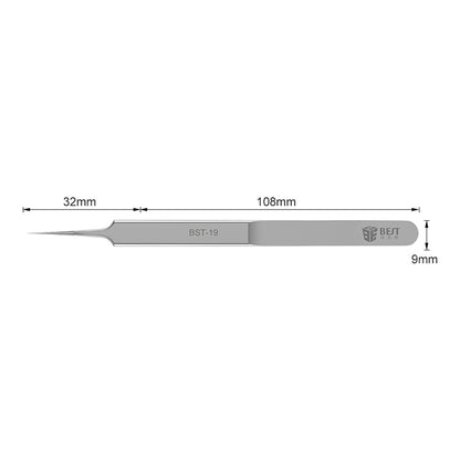 Flying Line Tweezers Stainless Steel 0.1mm Fine Tip Tweezers Lengthened And Hardened For Microscopy