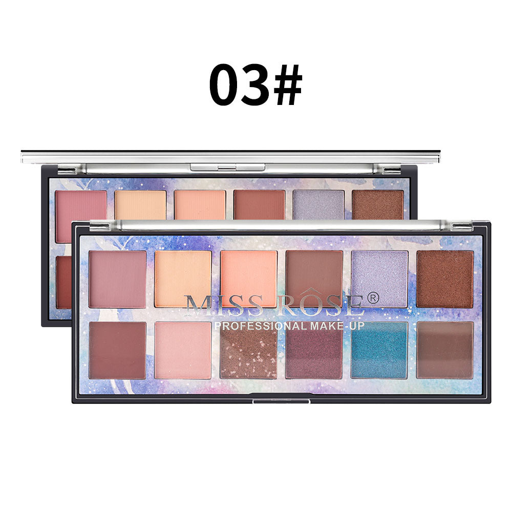 Beauty Shimmer Matte Long Lasting Waterproof Makeup Eye Shadow Plate