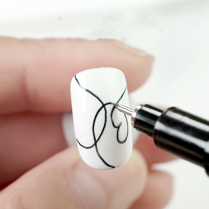 Quick Nail Pen Brush Hand Drawing