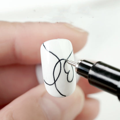 Quick Nail Pen Brush Hand Drawing