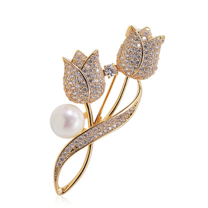 Luxury Suit Suit Sweater Brooch Pin