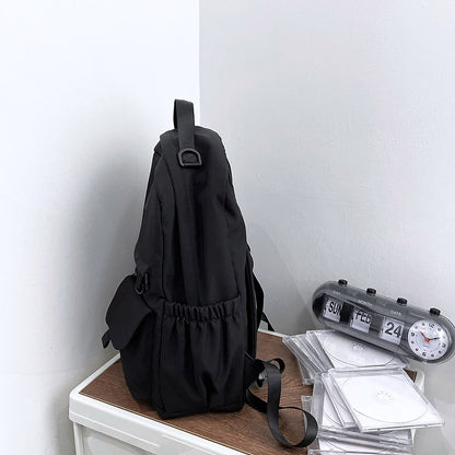 Nylon Backpack School Bag Junior High School Student Bags