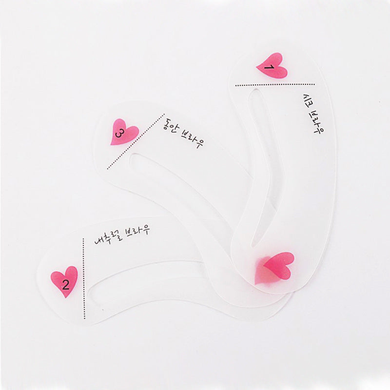 PVC Thrush Card Eyebrow Shape Mold Eyebrow Measurer Eyebrow Tools Eyebrow Aids Eyebrow Artifacts Eyebrow Stickers