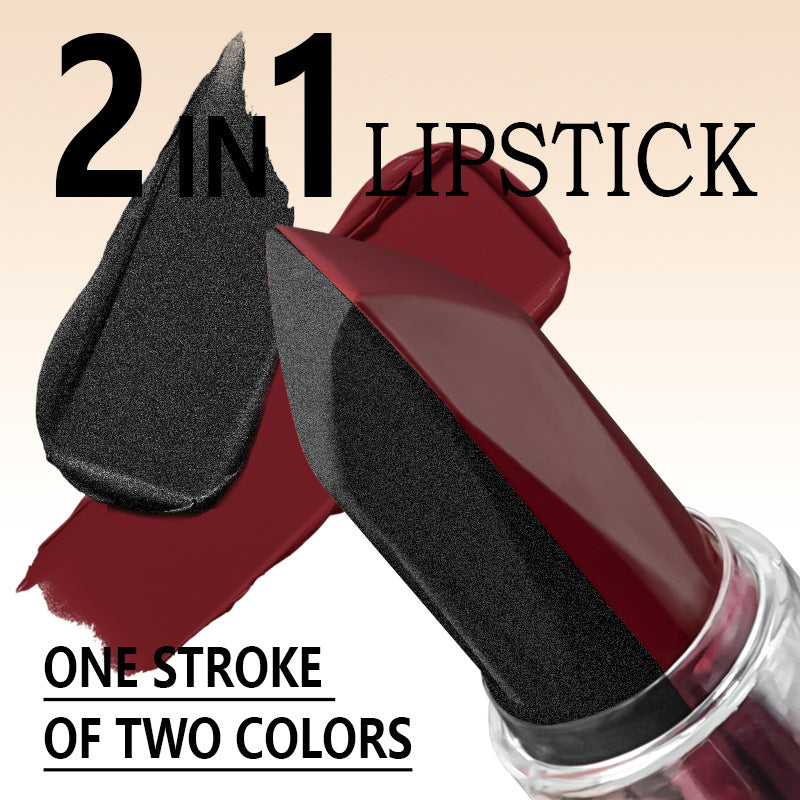 Soft-matte, Dual-tone, 2-in-1 Matte Longwear Lip Mud With A Pearly, Iridescent, And Velvety-matte Finishstain-proof And Smudge-resistant