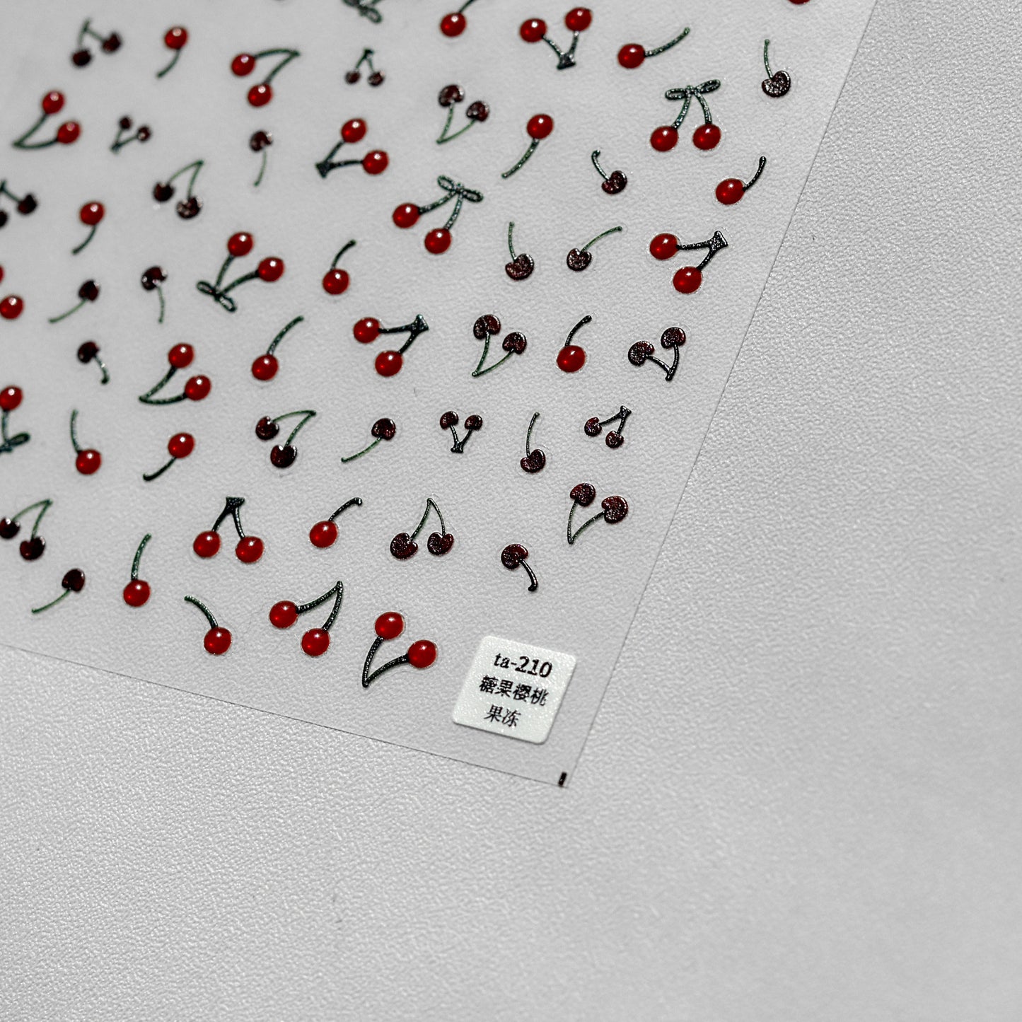 Jelly Nail Art Sticker Japanese Cute Nail Sticker Nail Art Cherry