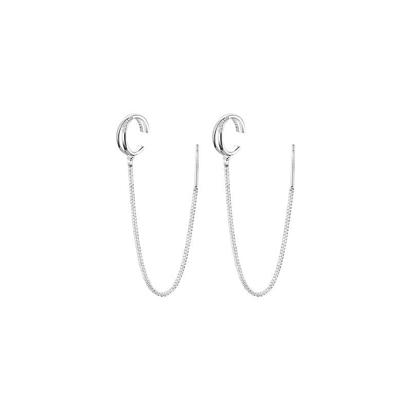 Fashionable Ear Bone Clip Cold Wind Earrings For Women