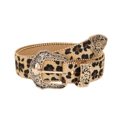 Fashion Women Rhinestone Buckle Wide Belt