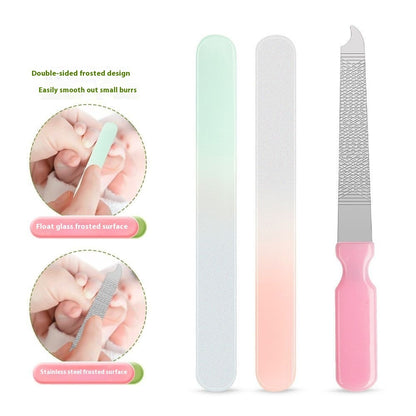 Factory Direct Supply Baby Manicure 4 PCs Set Beauty Tools Care Baby Cute Fingernail Maintenance Kit