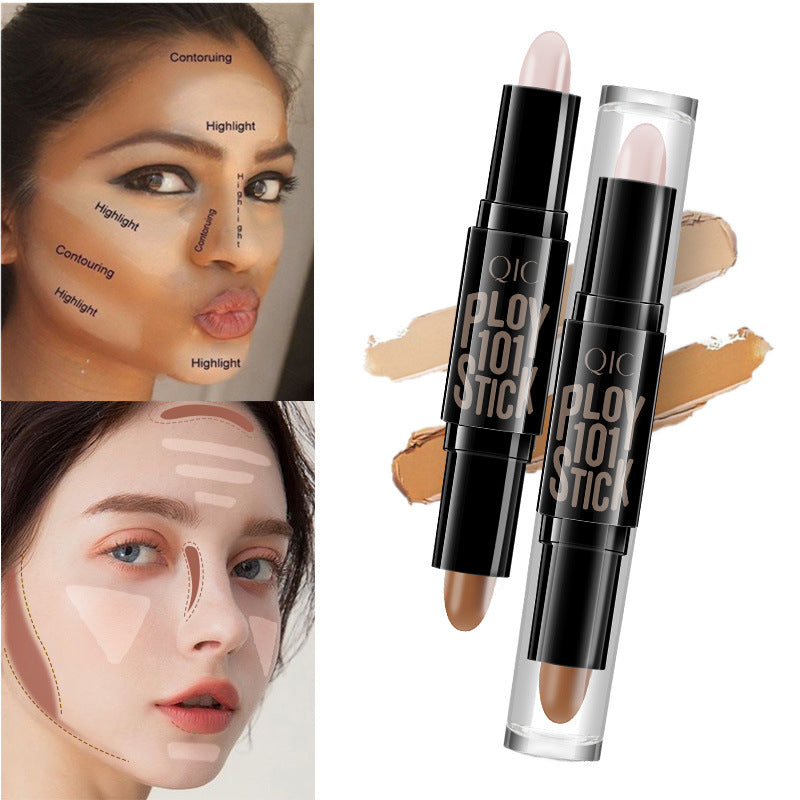 Concealer Dual-headed Touch-up Stick Three-dimensional Face Brightening