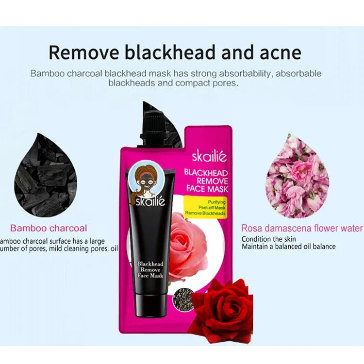 Pore Cleansing Nose Mask Tearing Mask Bamboo Charcoal Adsorption Closed Mouth