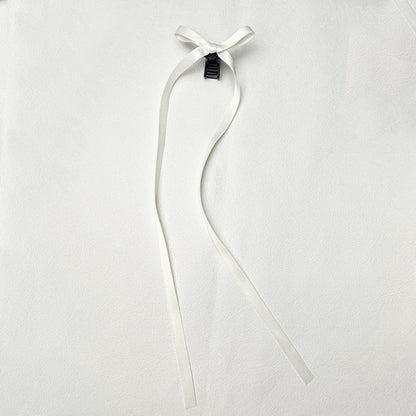 36cm Ribbon Long Polyester Cotton Bow Claw Clip