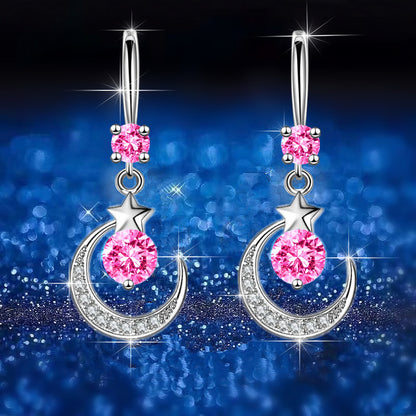 Star Myth Moon Earrings Drop Earrings Diamond Earrings