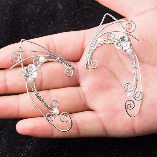 Women's Vintage Pure Handmade Ear Clip Earrings