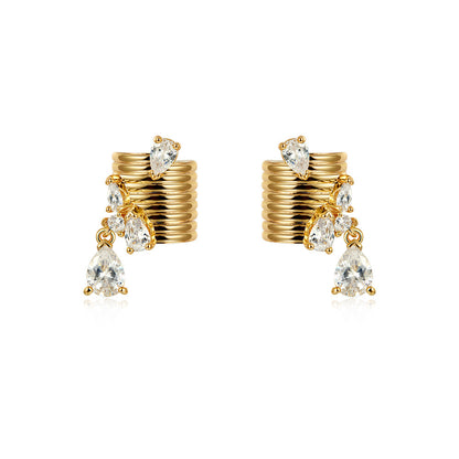 Ear Clip Personality Temperament Stud Earrings