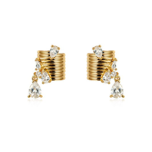 Ear Clip Personality Temperament Stud Earrings