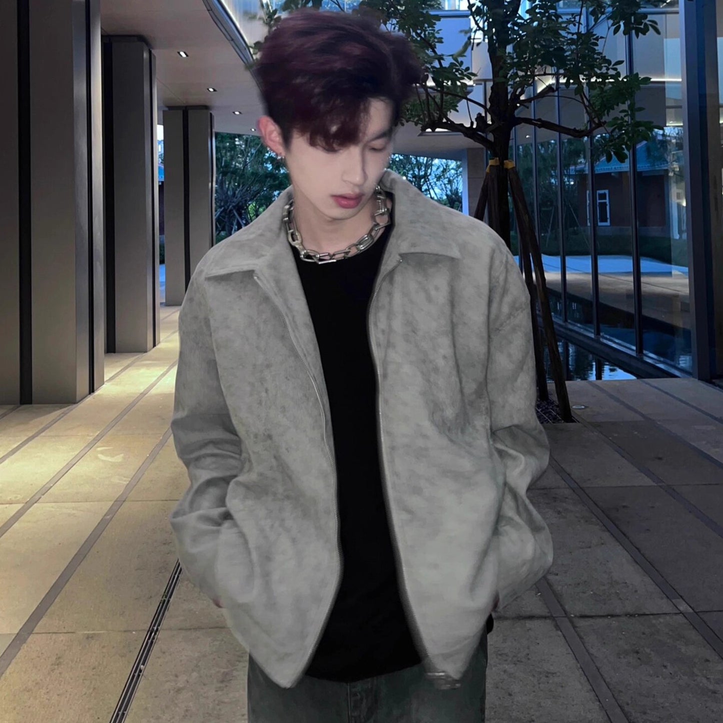 Men's Fashionable Retro Short Padded Jacket