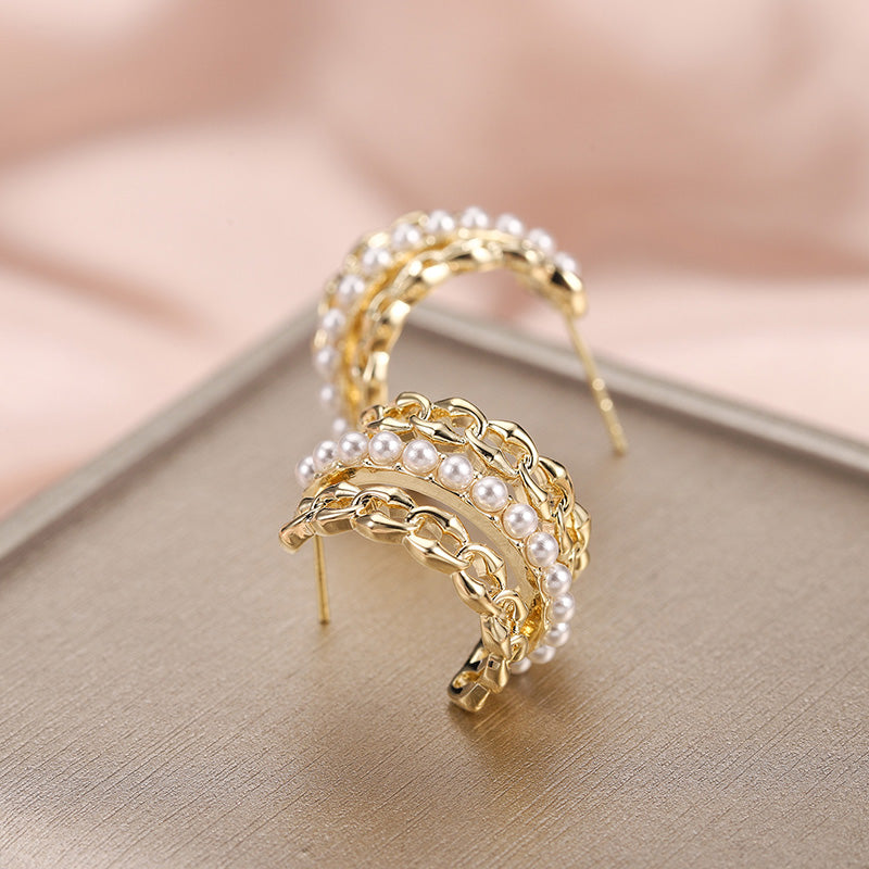 Temperament Earrings Retro European And American Earrings Irregular Earrings