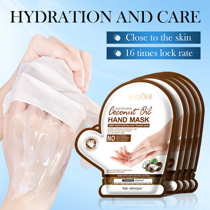 Coconut Oil Vitamin E Nourishing Hand Mask For Soft Smooth Skin