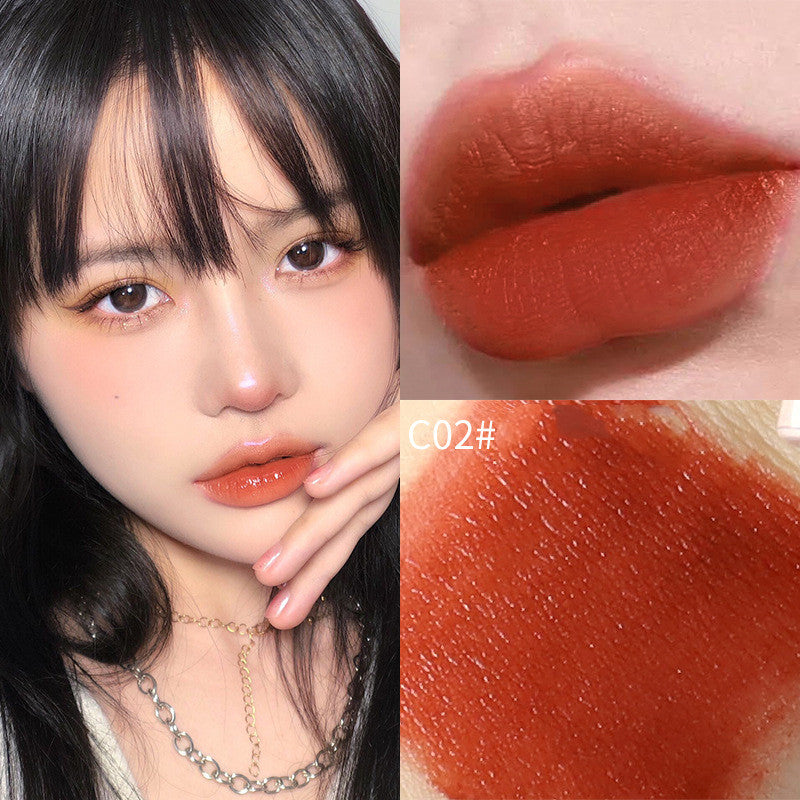 VIBELY Small Fat Pier Velvet Matte Finish Lip Mud Internet Celebrity Live Broadcast Popular Student Lip Paint Lipstick