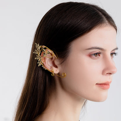 Retro Handmade Ear Clip Elf Earrings