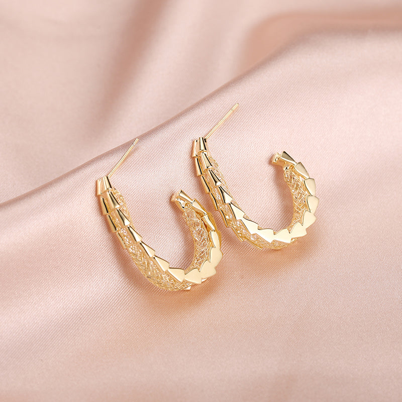 Retro Earrings Female Net Red Earrings Personality Sexy Earrings