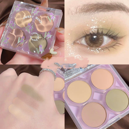 Eyeshadow Palette Flower Eye Shadow Shimmer Matte Earth Color