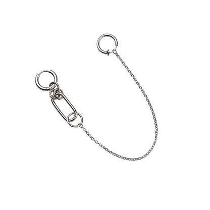Personalized Earrings, Lip Chain, Nose Chain, Non-perforated Lip Ring, Ear Clip Earrings