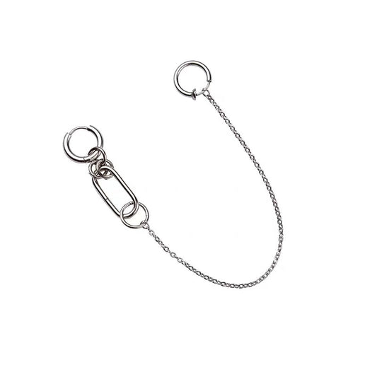 Personalized Earrings, Lip Chain, Nose Chain, Non-perforated Lip Ring, Ear Clip Earrings