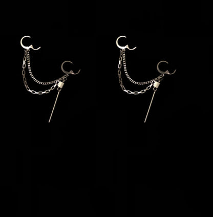 Long Stick Earrings Ear Bone Clip Earrings