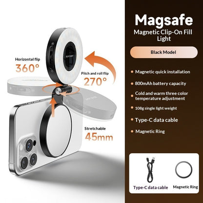 Magnetic Ring Light For Selfie Photography Portable Beauty Lighting