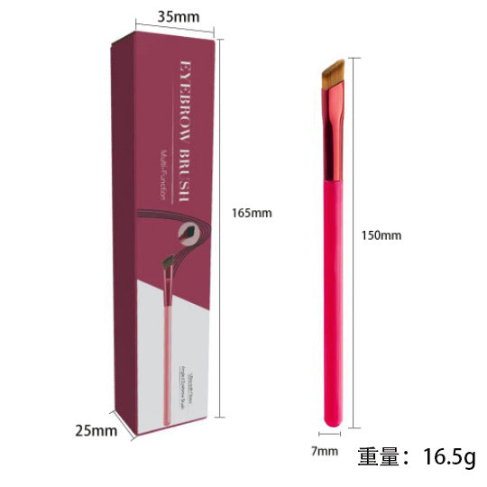 Multi-function Eyebrow Stamp Brush - Square Angled Design For Filling Brows, Concealer & Hairline Makeup. Professional Wild Brow Tool With Precision Edge For Flawless Eyebrow Shaping & Face Contouring