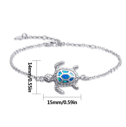Hawaii Ocean Turtle Anklet Opal Anklet