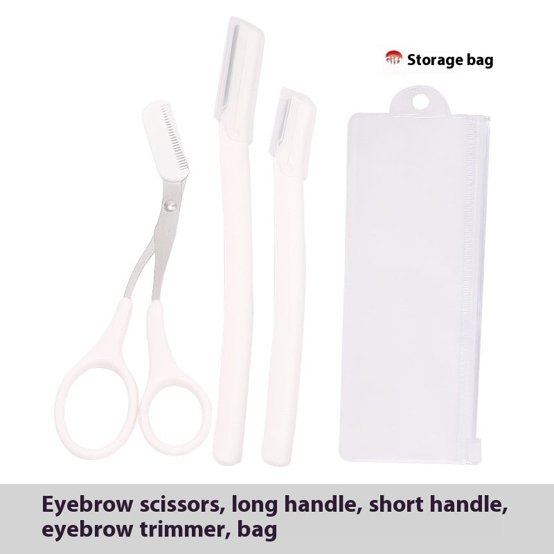 Stainless Steel Eye-brow Knife Suit Beauty Tools