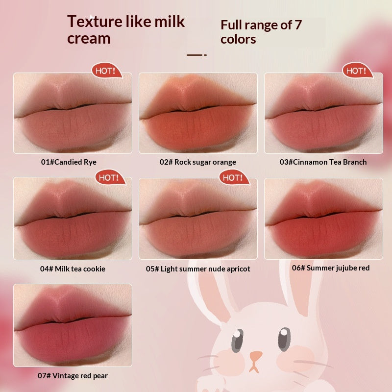 Matte Velvet Soft-Mist Lip Mud For A Brighter, More Beautiful Look