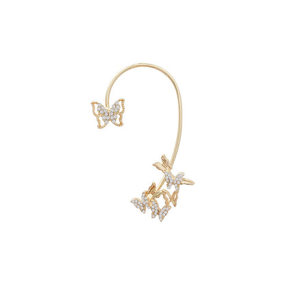 A Two-wear Type Ear Bone Clip Ear Hook Earrings