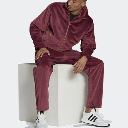 Men's Fashion Slim Fit Gold Velvet Suit