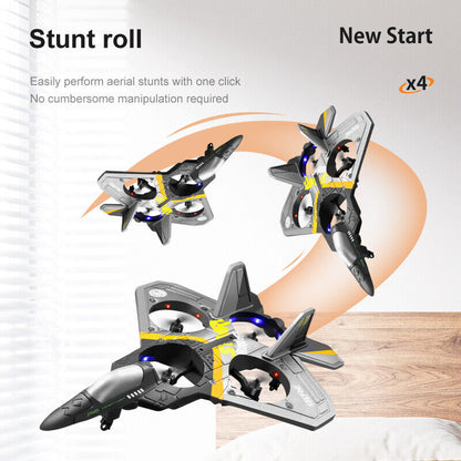 V17 Remote Control Plane 2.4Ghz Foam RC Airplanes Helicopter Quadcopter,Spinning Drone With Cool Light,Gifts For Kids Adults.Logistics Is Randomly Sent By UPS,USPS,FEDEX,Amazon Logistics.