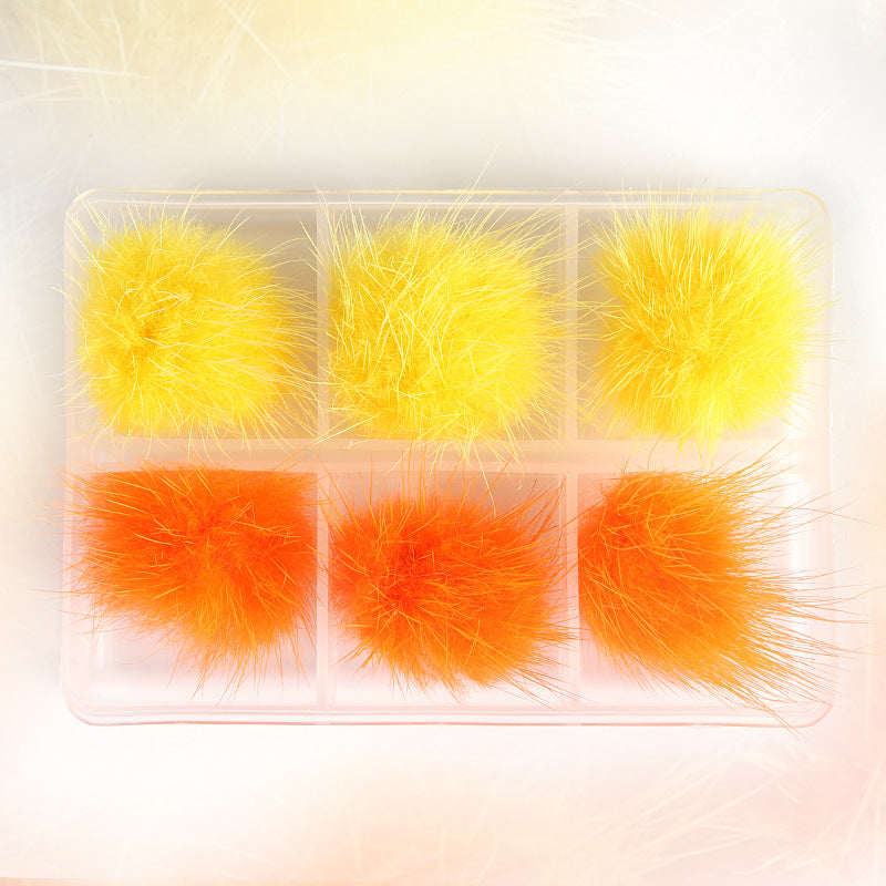 Nail Hair Ball Magnet Detachable Jewelry