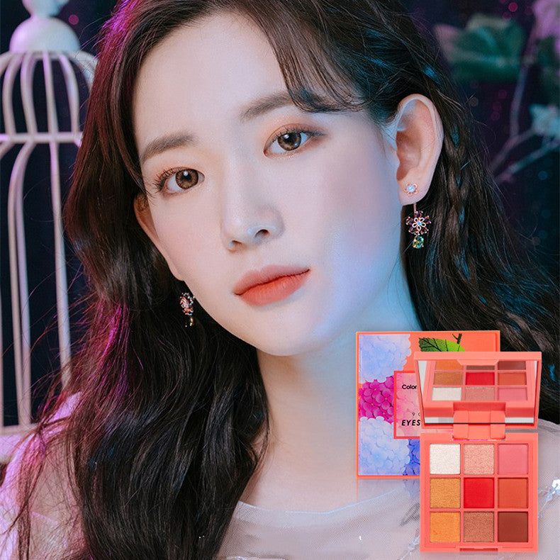 Matte Earth Color Eyeshadow Sequins Glitter Pumpkin Palette