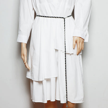Thin Belt Fashion Chain Braided Waist Waist Closure