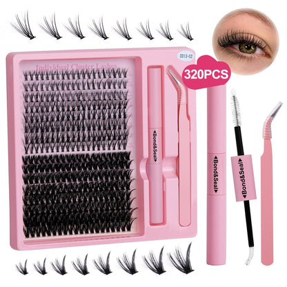 Segmented Hot Melt Single Cluster Large Capacity Thick Eyelash Suit