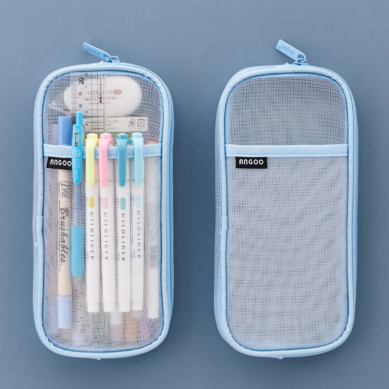 Transparent Pencil Case Girl Stationery Bag Special For High School Entrance Examination Large Capacity